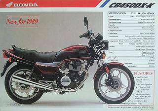 Honda CB 450DX 1989